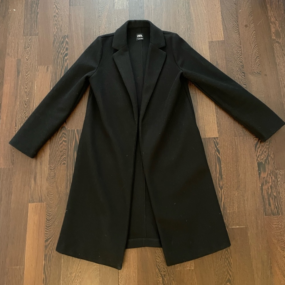 ZARA Felt Texture Coat